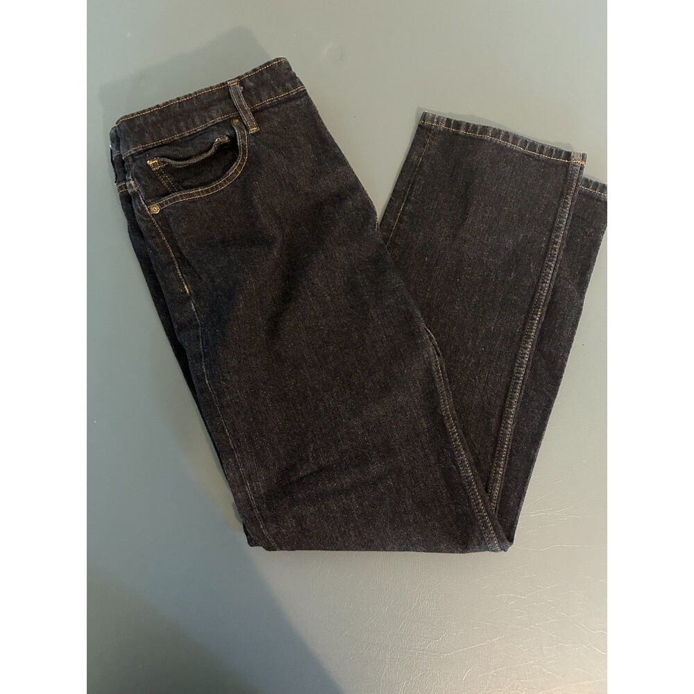 RM Williams Jeans Mens 34 x 29 Dark Blue Denim TJ275 Straight Zip Fly